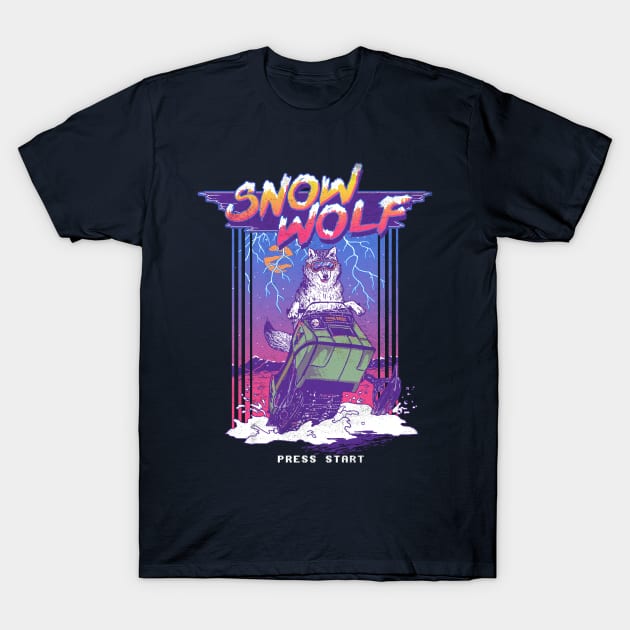 Snow Wolf T-Shirt by Hillary White Rabbit